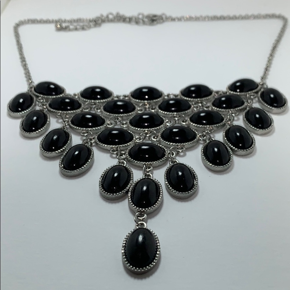 Black and Silver Necklace.